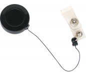 РОЛЕТКА ЗА БАДЖ PVC MAS С МЕТАЛЕН КЛИП ЧЕРЕН