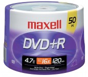 DVD-R MAXELL 16X 4.7GB ШПИНДЕЛ 50 БР