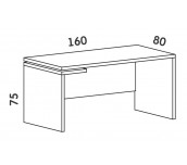 ОСНОВНО БЮРО INSPIRE 160/80/75 36ММ.