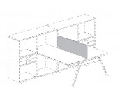 ПРЕГРАДА ЗА БЮРО i-OFFICE ПР2 95/50 140 СМ