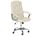 ДИРЕКТОРСКИ СТОЛ CARMEN 6081 ЕКО КОЖА КРЕМ