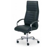 ДИРЕКТОРСКИ СТОЛ LYNX STEEL ЕСТЕСТВЕНА КОЖА SD 01 ЧЕРЕН