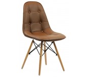 СТОЛ ТРАПЕЗЕН BETO 232 ЕКО КОЖА КАФЯВ