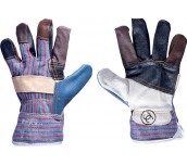 РЪКАВИЦИ КОМБИНИРАНИ КОЖА И ПЛАТ ROBIN