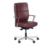 РАБОТЕН ОФИС СТОЛ SANDRA ЕСТЕСТВЕНА КОЖА БОРДО