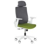 ДИРЕКТОРСКИ СТОЛ CARMEN 7546 МЕШ ТЪМНОЗЕЛЕН + СИВ