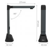 Скенер Mustek MCS1310 plus за книги, 4208 x 3120, USB2.0, A3, Черен
