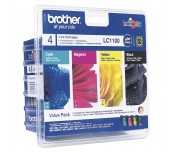 Brother LC-1100BK/C/M/Y VALUE BP Ink Cartridge Standard Set 