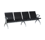 ПОСЕТИТЕЛСКА ПЕЙКА С 4 МЕСТА CR-1035-4 - ЧЕРНА