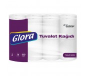 ТОАЛЕТНА ХАРТИЯ GLORA 16БР 2ПЛ 80Г