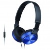 СЛУШАЛКИ С МИКРОФОН SONY MDR-ZX310AP BLUE