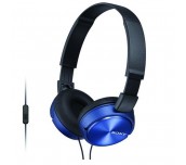 СЛУШАЛКИ С МИКРОФОН SONY MDR-ZX310AP BLUE