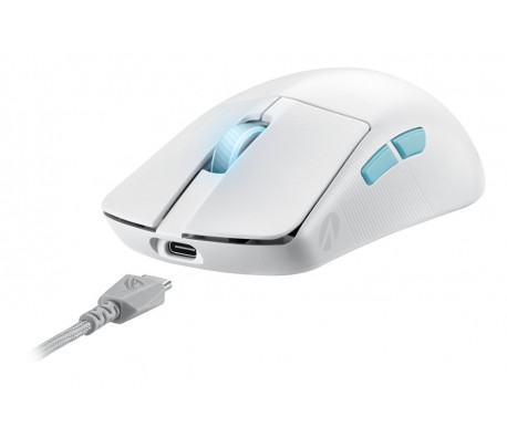 Asus ROG Harpe Ace Aim Lab Edition Gaming Mouse, 54 g Ultra-Lightwieght, Connectivity (2.4GHz RF, Bluetooth, Wired), 36K DPI Sensor, 5 Programmable Buttons, ROG SpeedNova, Esports & FPS Gaming