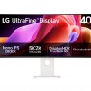 LG 40U990A-W, 39.7'' UltraFine Nano 21:9, IPS Black 5K2K (5120x2160), 1ms MBR, 120Hz, 5ms, 450 cd/m2, 2000:1, HDR 10, DCI-P3 99%,  USB-C, FreeSync, VRR, PIP, 2 PBP, HDMI, DP, Thunderbolt 5, Built-in