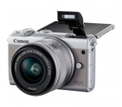 Canon EOS M100, grey + EF-M 15-45mm f/3.5-6.3 IS STM + EF-M 55-200mm f/4.5-6.3 IS STM