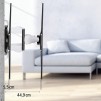 Стенна стойка за TV HAMA, Регулируема, 46