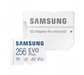 Samsung 256GB micro SD Card EVO Plus with Adapter, UHS-I interface, Read Speed up to 160MB/s