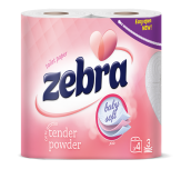 ХАРТИЯ ТОАЛЕТНА ZEBRA PINK 4БР 3ПЛ
