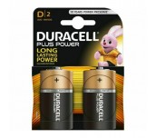 Алкална батерия DURACELL LR20 D PLUS /2 бр. в опаковка/ 1.5V