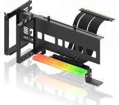 Брекет за вертикален монтаж на GPU EZDIY-FAB ARGB PCIe 4.0 Riser Cable 90°