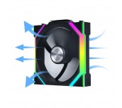 Вентилатор Lian Li UNI FAN SL Wireless ARGB PWM Reverse Blade - 120 mm Черен