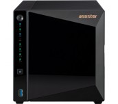 Asustor AS3304T_V2, 4 bay NAS, Realtek RTD1619B, Quad-Core, 1.7GHz, 2GB DDR4 (not ex.), 2.5GbE x1, USB3.2 Gen1 x3, WOW (Wake on WAN), Ttoolless installation, with hot-swappable tray, hardware encrypti