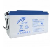 Оловна AGM Deep cycle  батерия RITAR (DC12-65), 12V, 65Ah, 350 / 167 /182 mm  F5/M8 / F11/M6, За соларни системи