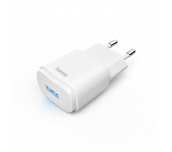 Мрежово зарядно HAMA, USB-A, 6 W, Бял
