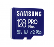 Карта памет Samsung PRO Plus, microSDXC, UHS-I, 128GB, Адаптер, USB четец
