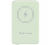 Verbatim MCP-5GN Power Pack 5000 mAh with UBS-C® PD 20W / Magnetic Wireless Charging 15W Green