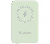 Verbatim MCP-5GN Power Pack 5000 mAh with UBS-C PD 20W / Magnetic Wireless Charging 15W Green