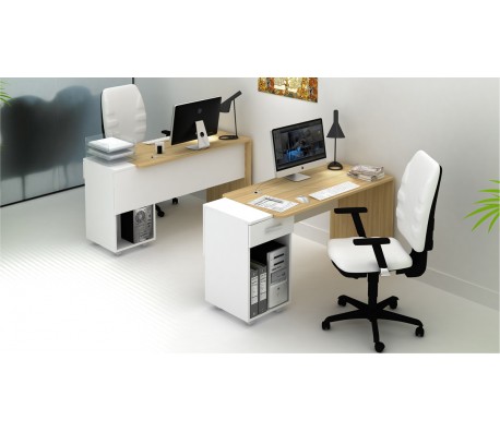 БЮРО КОМПАКТ С ШКАФ ЛЯВ 140/60/74