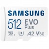 Samsung 512GB micro SD Card EVO Plus with Adapter, UHS-I interface, Read Speed up to 160MB/s