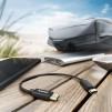 HAMA Кабел за зареждане, USB-C -USB-C, 0.2м, черен