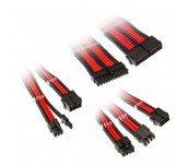 Комплект оплетени кабели Kolink Core, Black/Red