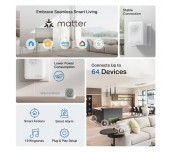 TP LINK интелигентен хъб със звънец H100, аларма, координира се с интелиг. сензори Tapo, свързва до 64 интелиг. у-ва, звънец, Wi-Fi