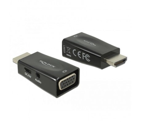 АДАПТЕР DELOCK HDMI КЪМ VGA