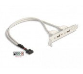 Скоба Delock, За монтаж в PC, USB 10 pin към 2 x USB 2.0 type A