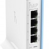 Безжичен Access Point MikroTik hAP lite RB941-2nD-TC, 32MB RAM, 4xLAN, built-in 2.4Ghz 802.11b/g/n, tower case
