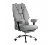 ДИРЕКТОРСКИ СТОЛ LENON ЕКО КОЖА СИВ