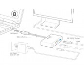 Адаптер j5create JCA379, USB-C - HDMI/Ethernet/ USB 3.0 / PD 2.0