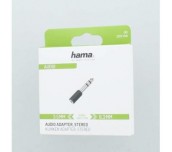 Преходник HAMA, 3.5мм женски жак - 6.3мм мъжки жак