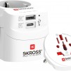 Адаптер SKROSS PRO Light USB, 1.302472, World, Бял