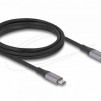 Delock Кабел E-Marker, USB-C, 240W, 2 m, сив