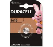 Бутонна литиева батерия DURACELL CR-1616, 3V