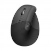 Безжична Мишка Logitech Lift Left Vertical, Ергономична, Графит