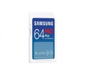 Карта памет Samsung PRO Plus, SD Card, 64GB, Бяла