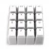 Капачки за механична клавиатура ENDORFY - 104 бр PBT, US Layout, Onyx White