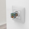 HAMA Бързо мини Gan зарядно, 30 W, 1x USB-C, 1x USB-A, PD, бял