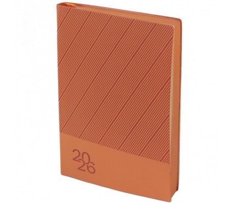 БЕЛЕЖНИК С ДАТИ FLEXY С ПРОРЕЗКА 14.5Х21 168Л ОРАНЖЕВ